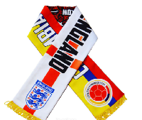 Шарф болельщика 1/8 финала Колумбия-Англия 03.07 Москва, "Спартак" Шарф болельщика 1/8 финала Колумбия-Англия 03.07 Москва, "Спартак"