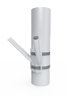 Флагшток-кронштейн для крепления на столб 2-х флагов