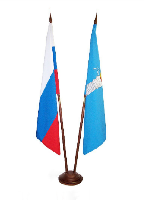 Кабинетный флагшток деревянный с основанием Блин (бук) 2 штока 2,2 м Кабинетный флагшток деревянный с основанием Блин (бук) 2 штока 2,2 м