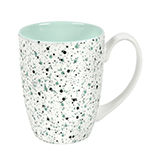 Кружка TERRAZZO, белый со светло-зеленым, 330мл, фарфор Кружка TERRAZZO, белый со светло-зеленым, 330мл, фарфор