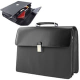 Портфель с отделением для ноутбука; 42х33х12,5 см; текстиль, искусственная кожа