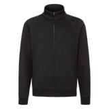 Толстовка "Sweat Jacket", черный_S, 70% х/б, 30% п/э, 280 г/м2