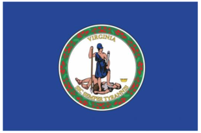 Флаг штата Виргиния (США) 90х135 см