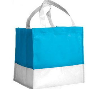 Сумка из спанбонда Бокс-комби объёмная 50х40х8 см, комбинированная Сумка из спанбонда Бокс-комби объёмная 50х40х8 см, комбинированная