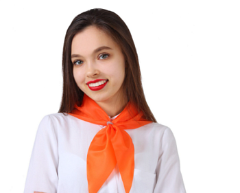 Косынка Лолла из шелка расцвечивания 60х60х90, однотонная Косынка Лолла из шелка расцвечивания 60х60х90, однотонная