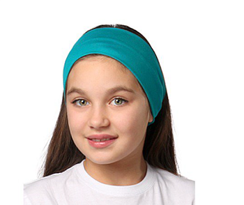 Повязка трикотажная двухслойная детская, однотонная